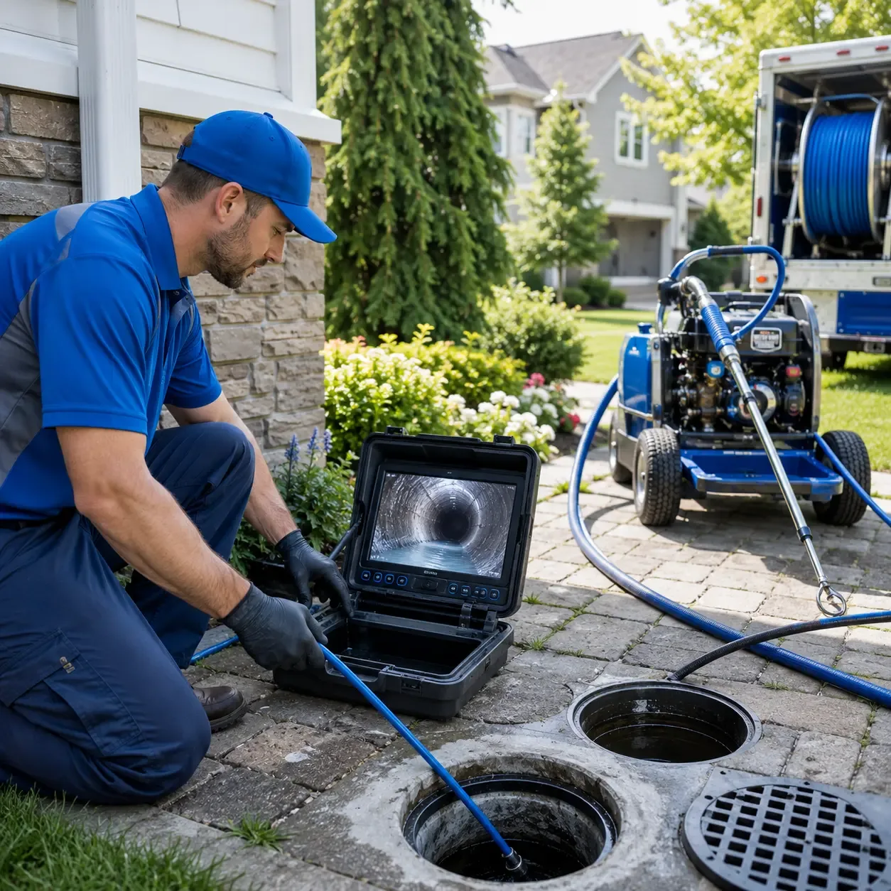 Outdoor drain cleaning professionals serving Reading, MI