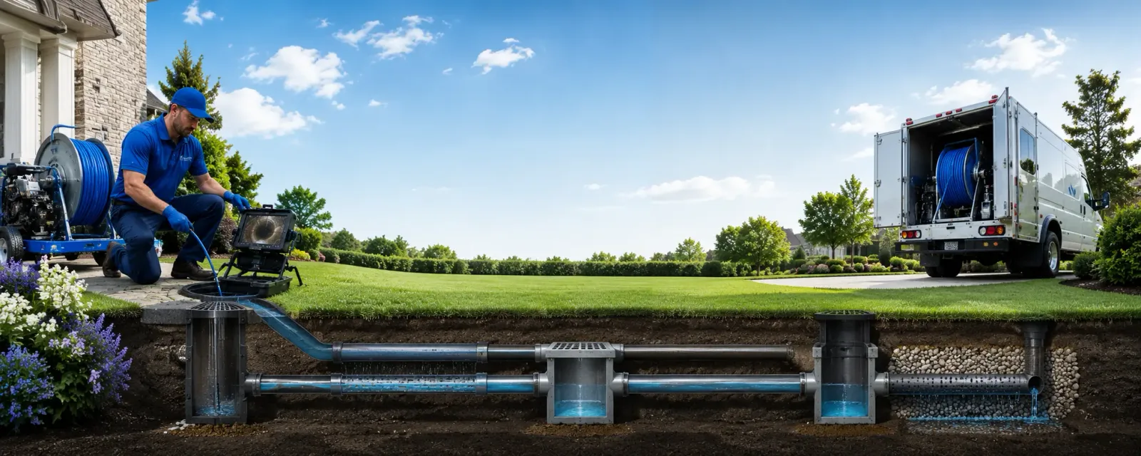 Outdoor drain cleaning information for Reading, MI